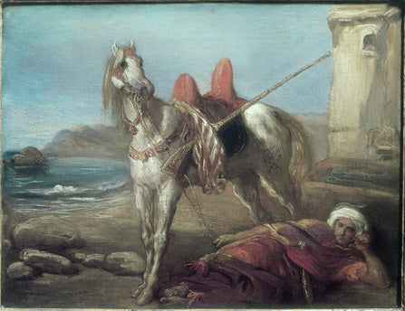 Solo árabe con su caballo - Théodore Chassériau