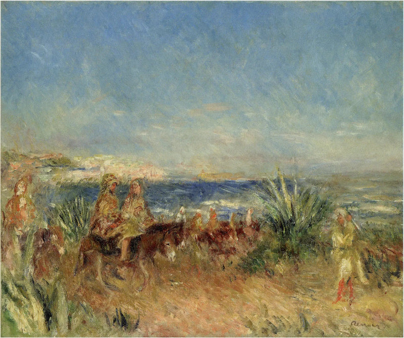 Árabes sobre burros - Pierre-Auguste Renoir