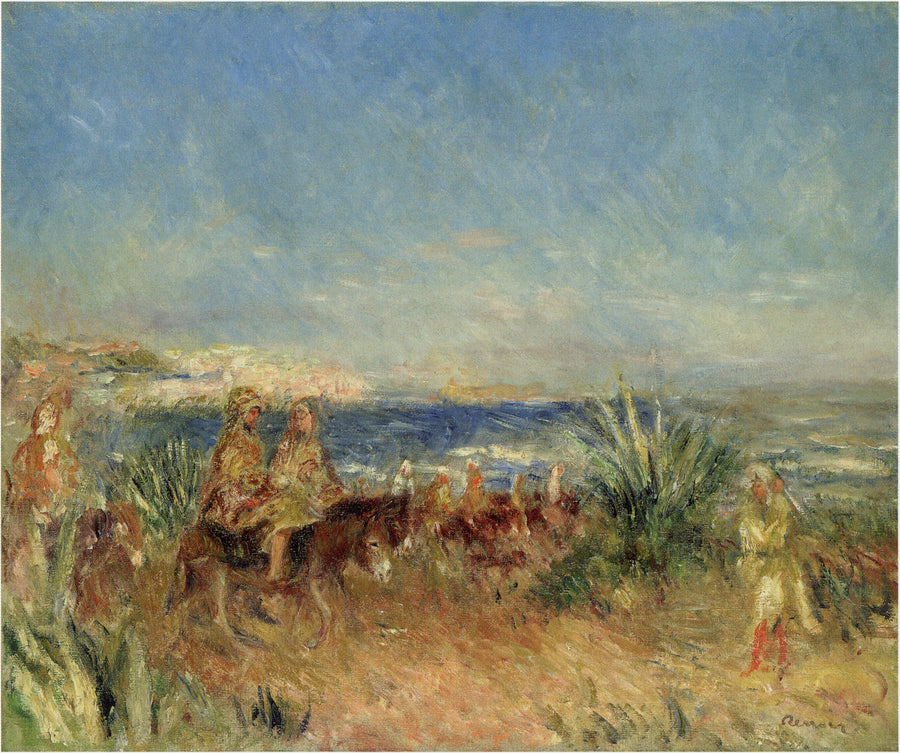 Árabes sobre burros - Pierre-Auguste Renoir