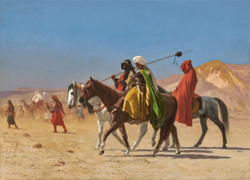 Árabes cruzando el desierto - Jean-Léon Gérôme