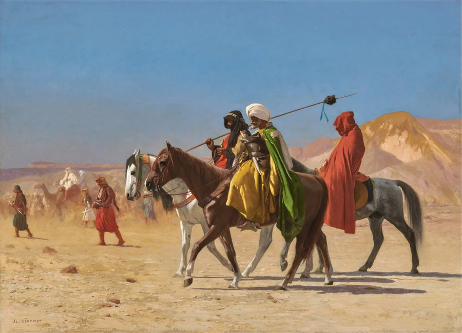 Árabes cruzando el desierto - Jean-Léon Gérôme