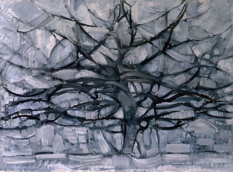 Árbol plateado - Piet Mondrian
