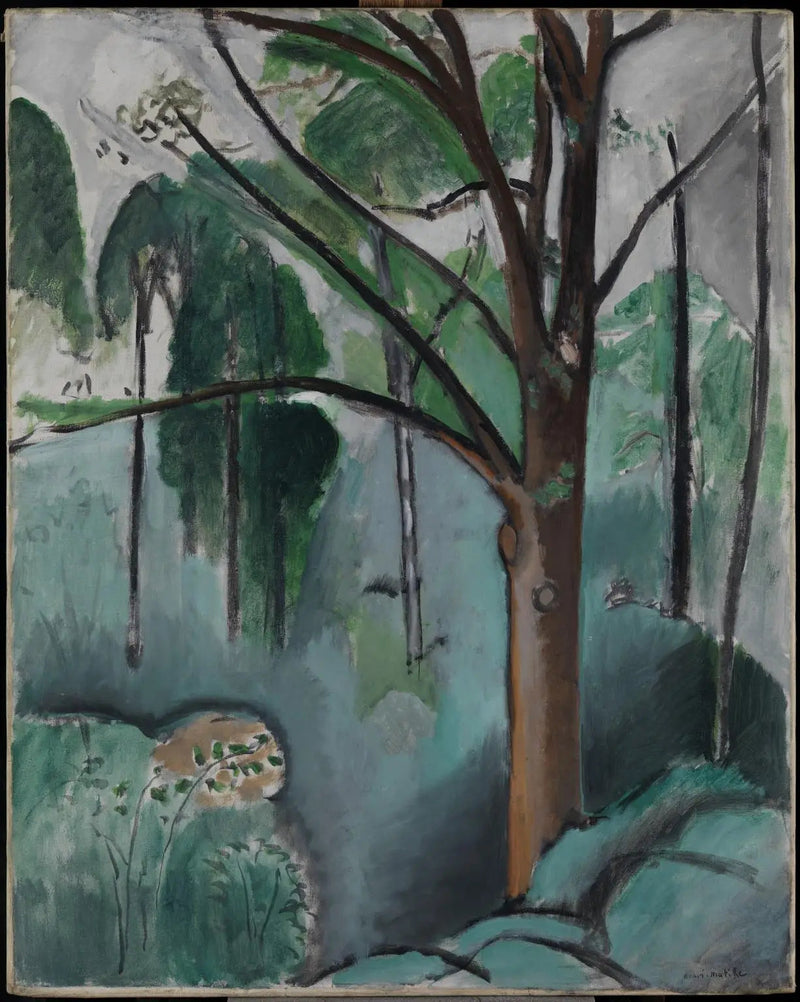 Árbol cerca del estanque de Trivaux - Henri Matisse
