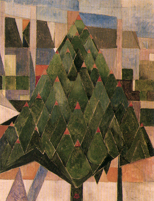 Arbre - Theo van Doesburg image 1 reproduction artisanale de tableau