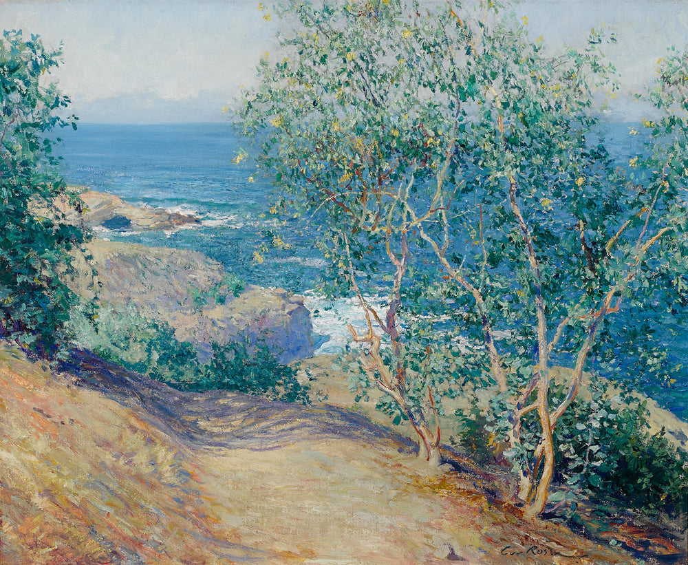 Arbres à tabac indiens, La Jolla - Guy Rose image 1 reproduction artisanale de tableau