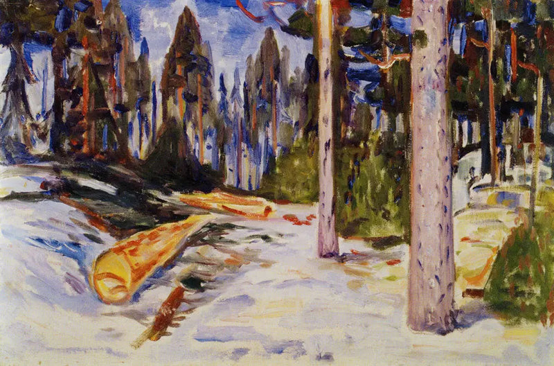 Árboles caídos - Edvard Munch