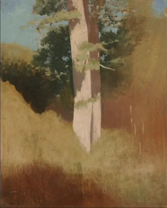 Árboles en el cielo azul - Odilon Redon