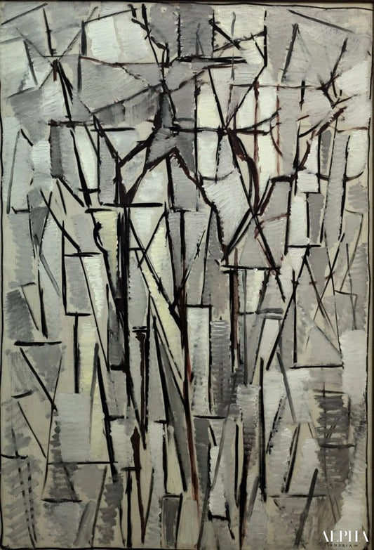 Arbres de composition II - Mondrian - Reproductions de tableaux et peintures haut de gamme