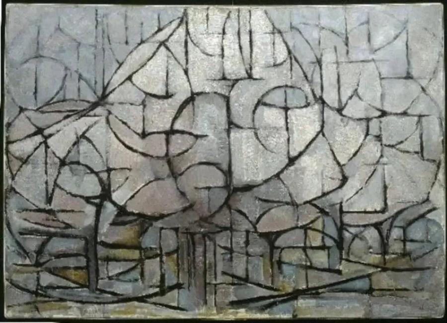 Árboles en flor - Piet Mondrian