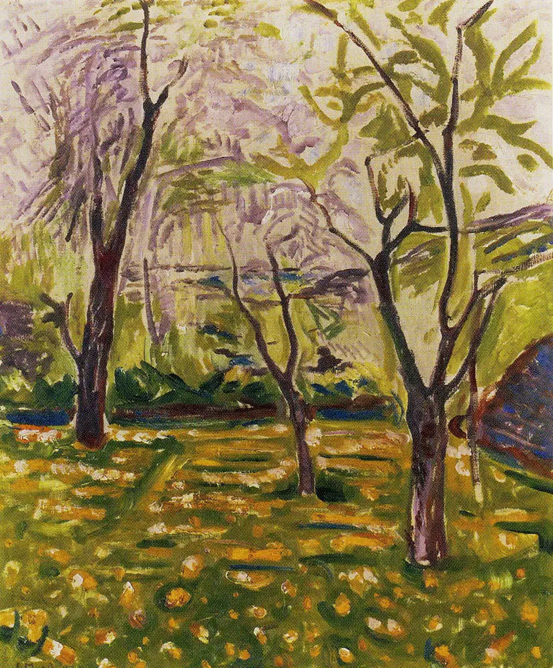 Árboles y Ranúnculos - Edvard Munch