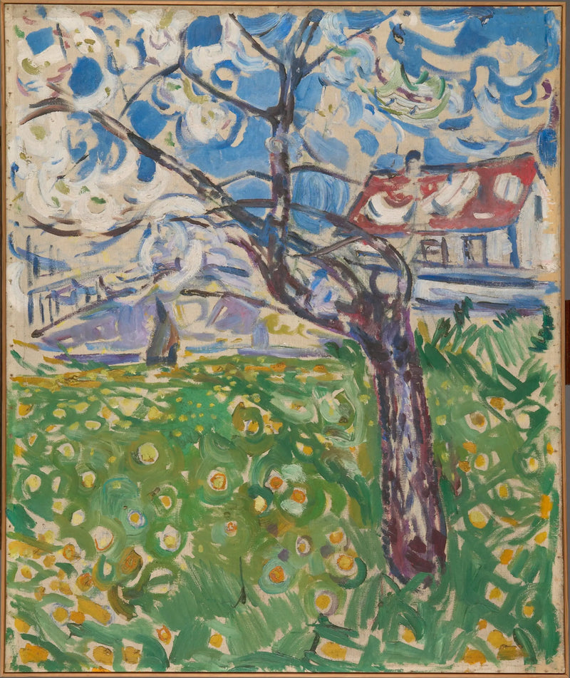 Árboles frutales en flor - Edvard Munch