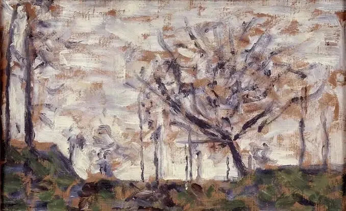 Árboles, invierno - Georges Seurat