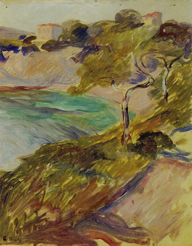 Árboles cerca del Mediterráneo - Edvard Munch