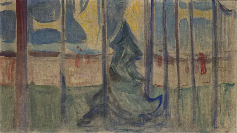 Árboles cerca del mar (Friso Reinhardt) - Edvard Munch