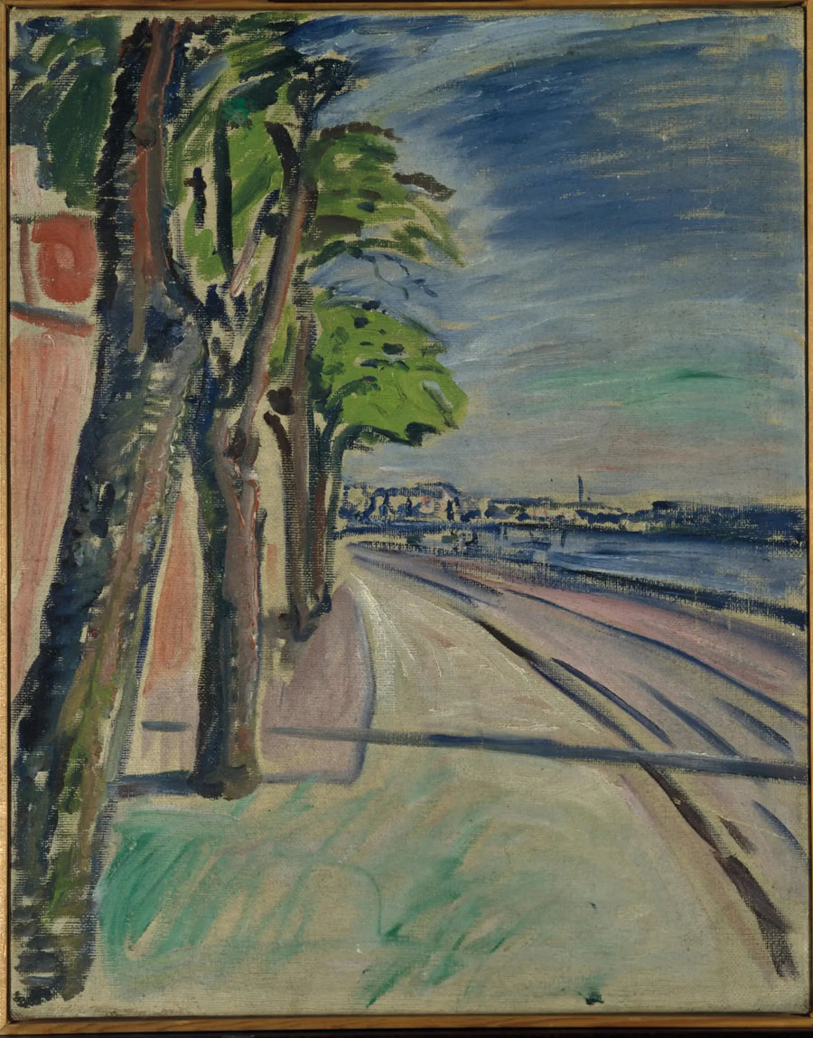 Árboles cerca del canal - Edvard Munch