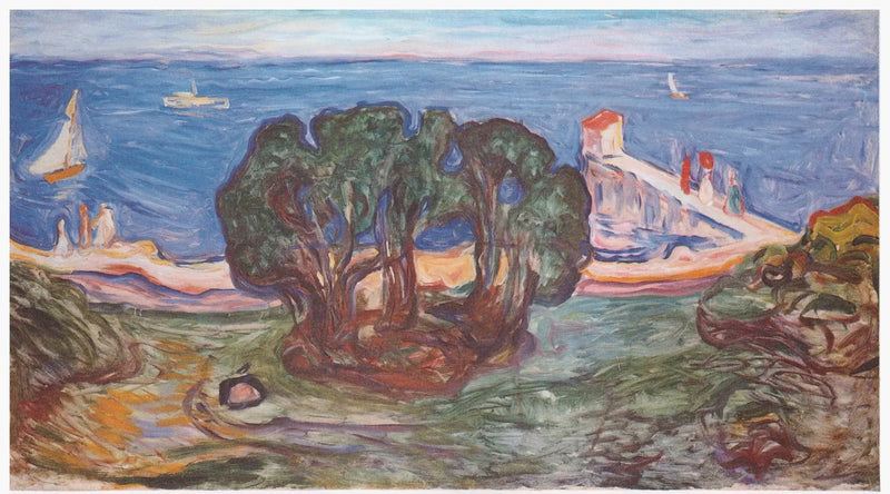 Árboles en la playa (Friso Linde) - Edvard Munch