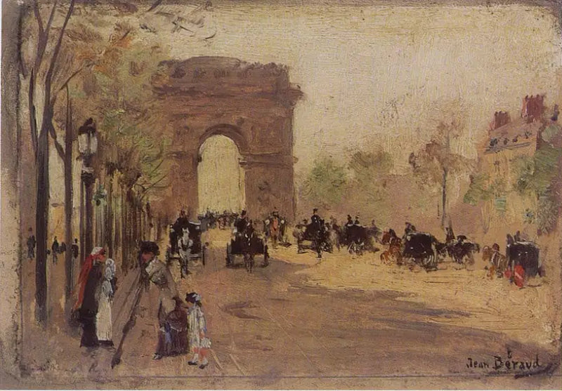 Arco de Triunfo y Campos Elíseos - Jean Béroud