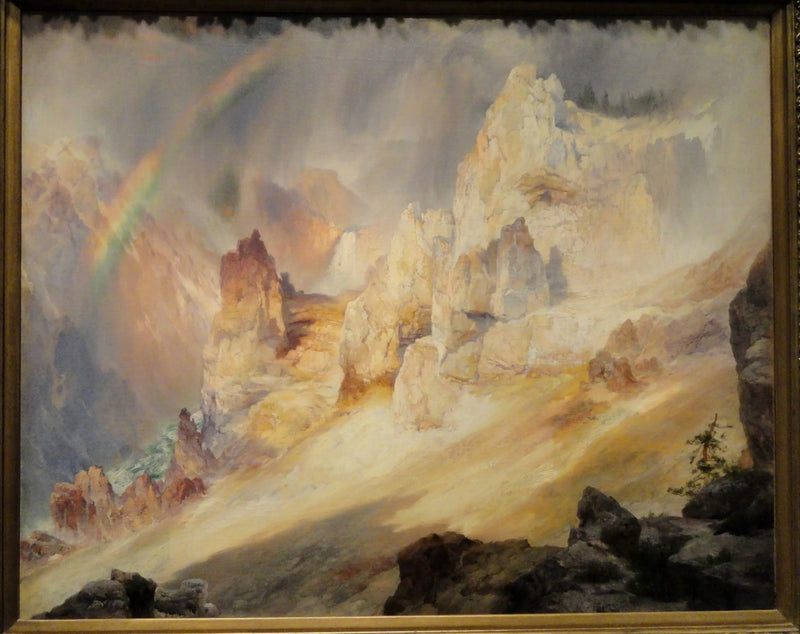 Arcoíris sobre el Gran Cañón de Yellowstone - Thomas Moran