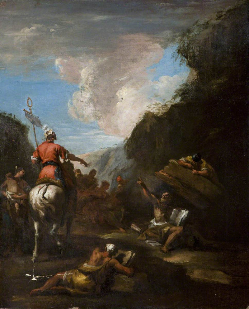 Arquimedes y Jerón en el asedio de Siracusa - Sebastiano Ricci