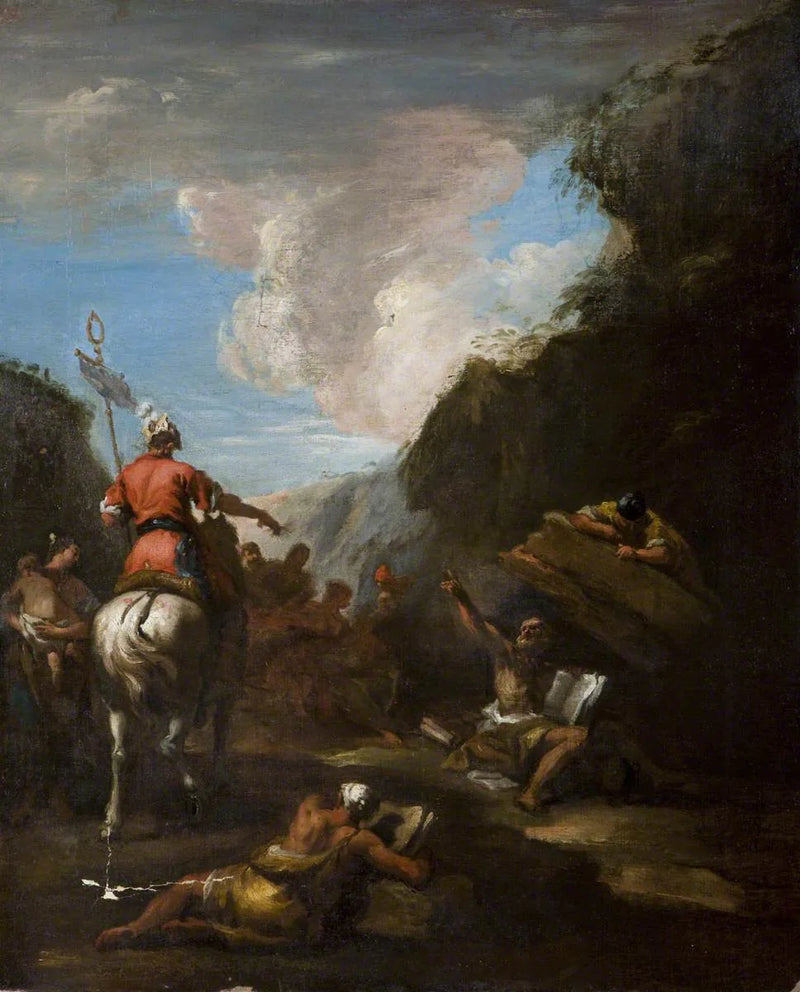 Arquimedes y Jerón en el asedio de Siracusa - Sebastiano Ricci