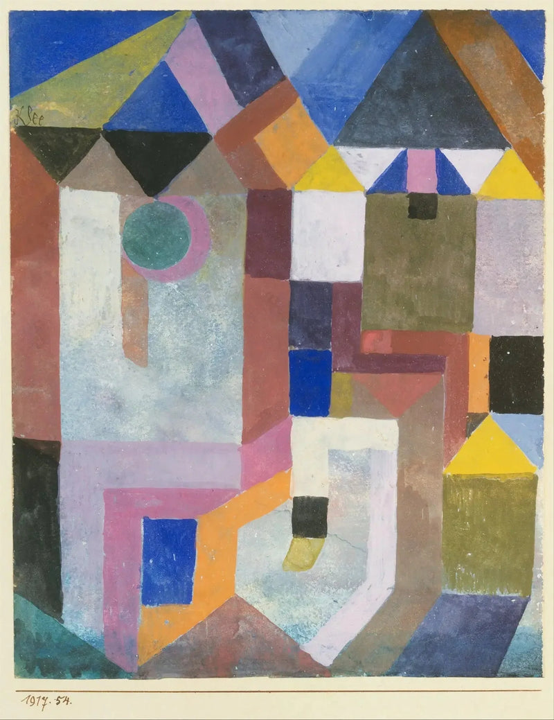 Arquitectura colorida - Paul Klee