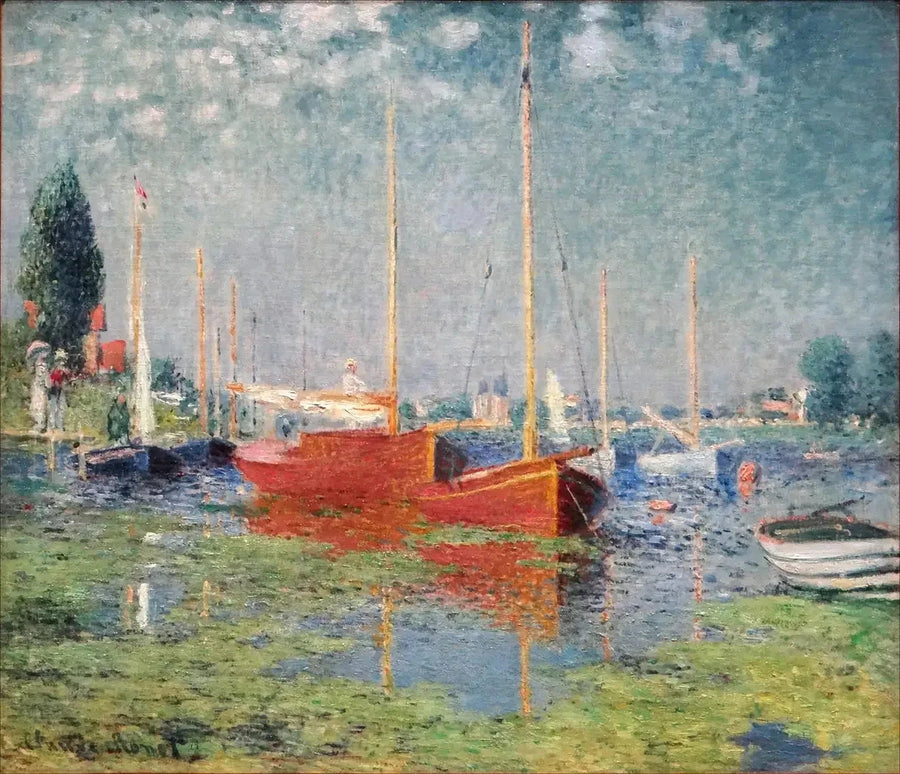 Los barcos rojos, Argenteuil - Claude Monet