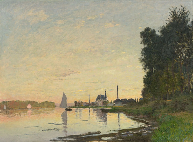 Argenteuil, final de la tarde - Claude Monet