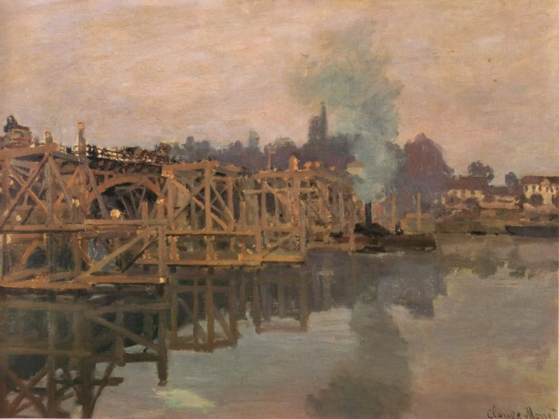 Argenteuil, el puente en reparación - Claude Monet