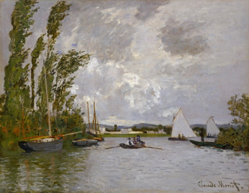 Argenteuil visto desde el pequeño brazo del Sena W232 - Claude Monet