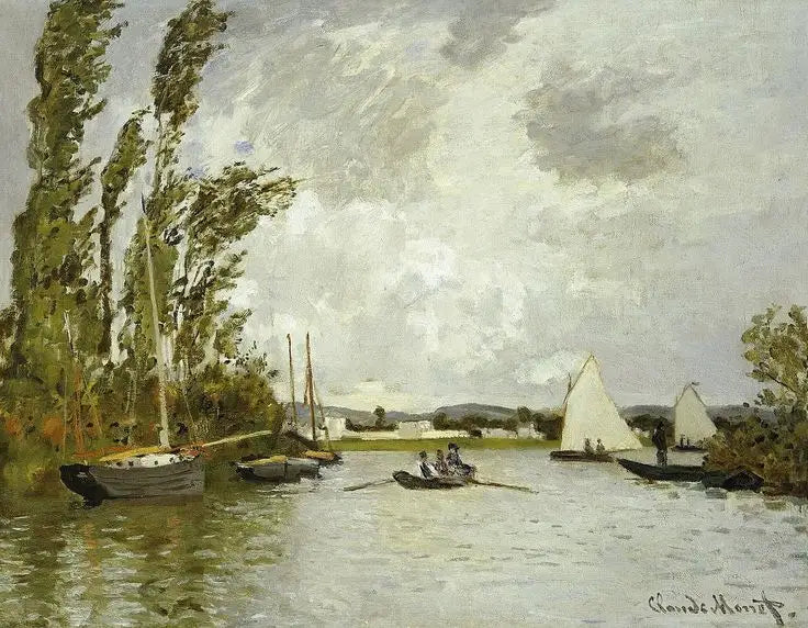 Argenteuil visto desde la pequeña rama del Sena - Claude Monet