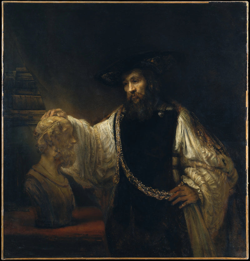 Aristóteles contemplando el busto de Homero - Rembrandt