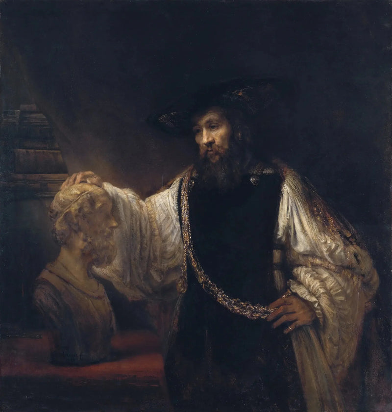 Aristóteles contemplando el busto de Homero - Rembrandt