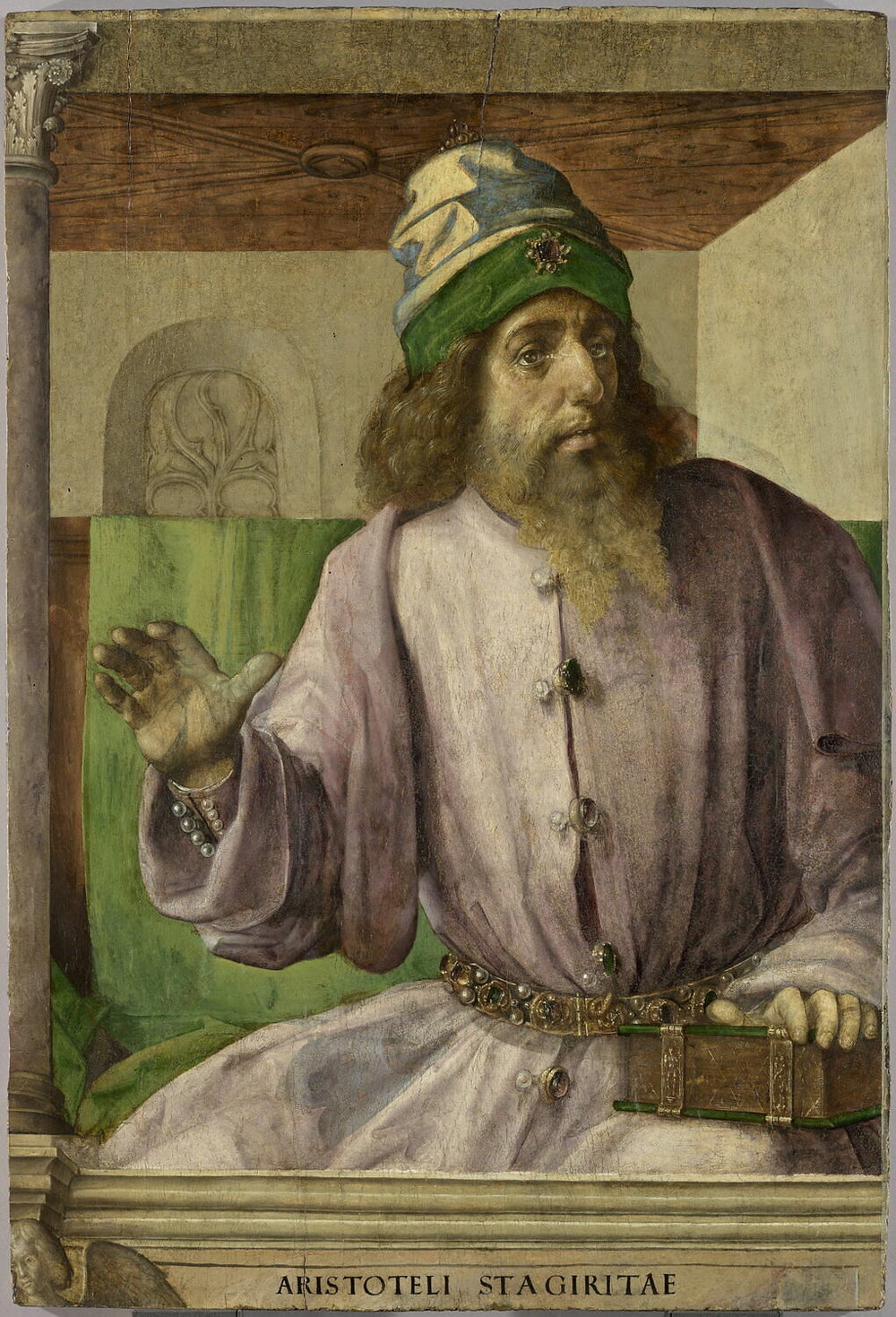 Aristote - Pedro Berruguete image 1 copie de tableau peinte à la main