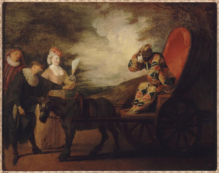 Arlequín emperador en la luna - Antoine Watteau