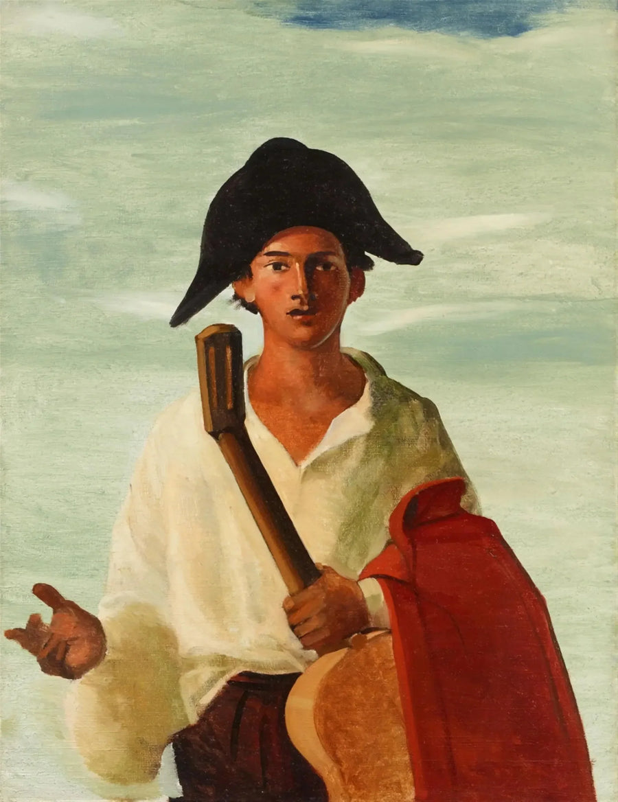 Arlequín sosteniendo una guitarra - André Derain