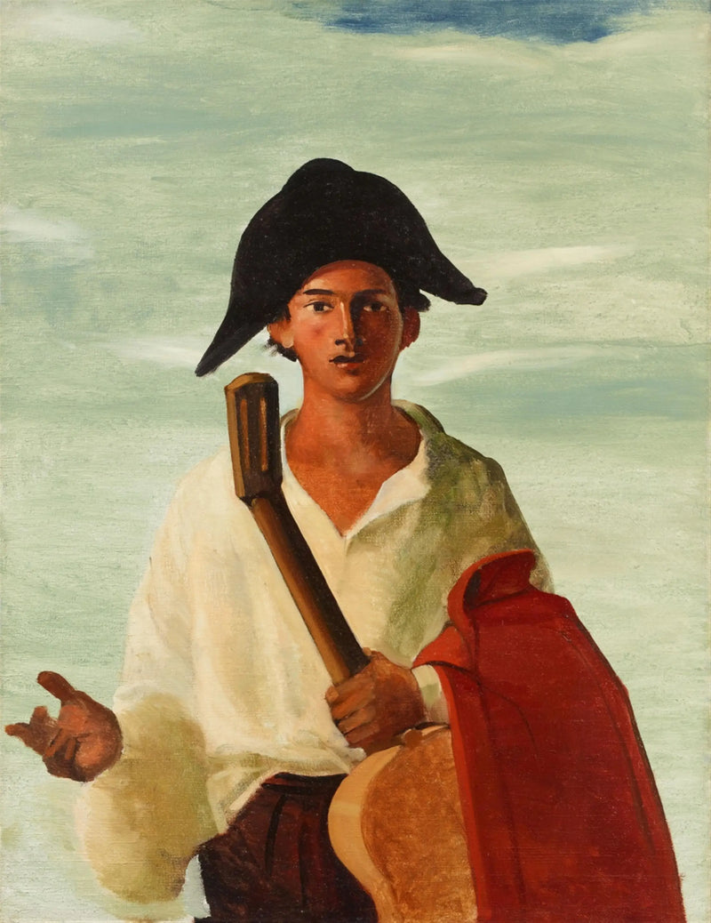 Arlequín sosteniendo una guitarra - André Derain