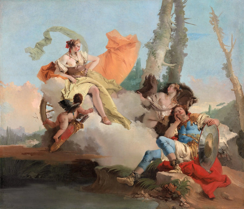 Armida encuentra a Rinaldo dormido - Giovanni Battista Tiepolo