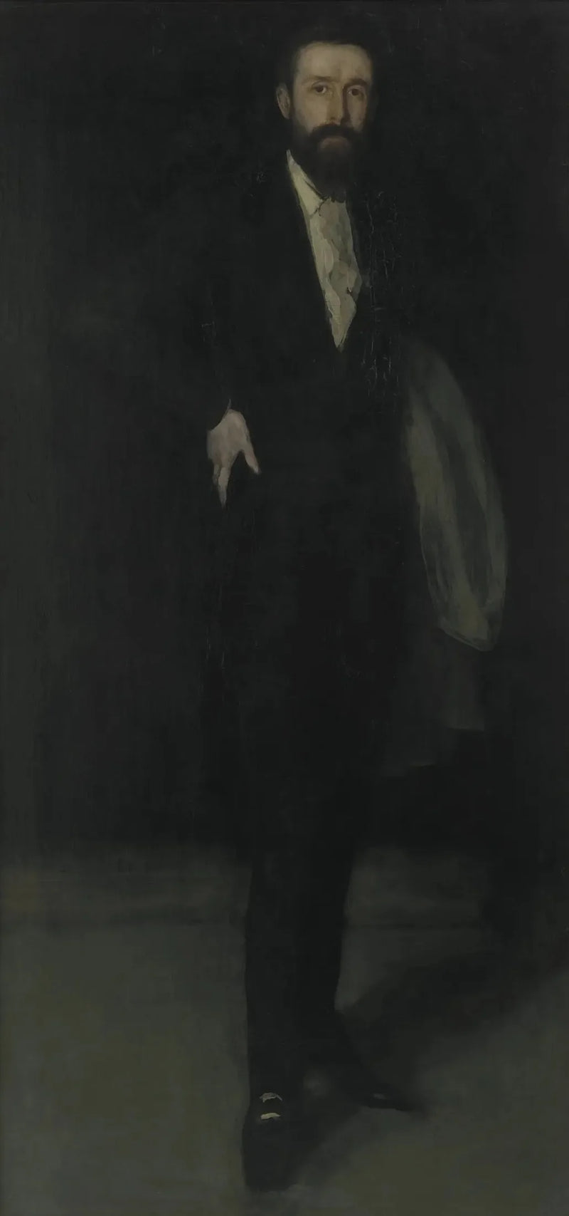 Arreglo en negro: Retrato de F. R. Leyland - James Abbott McNeill Whistler