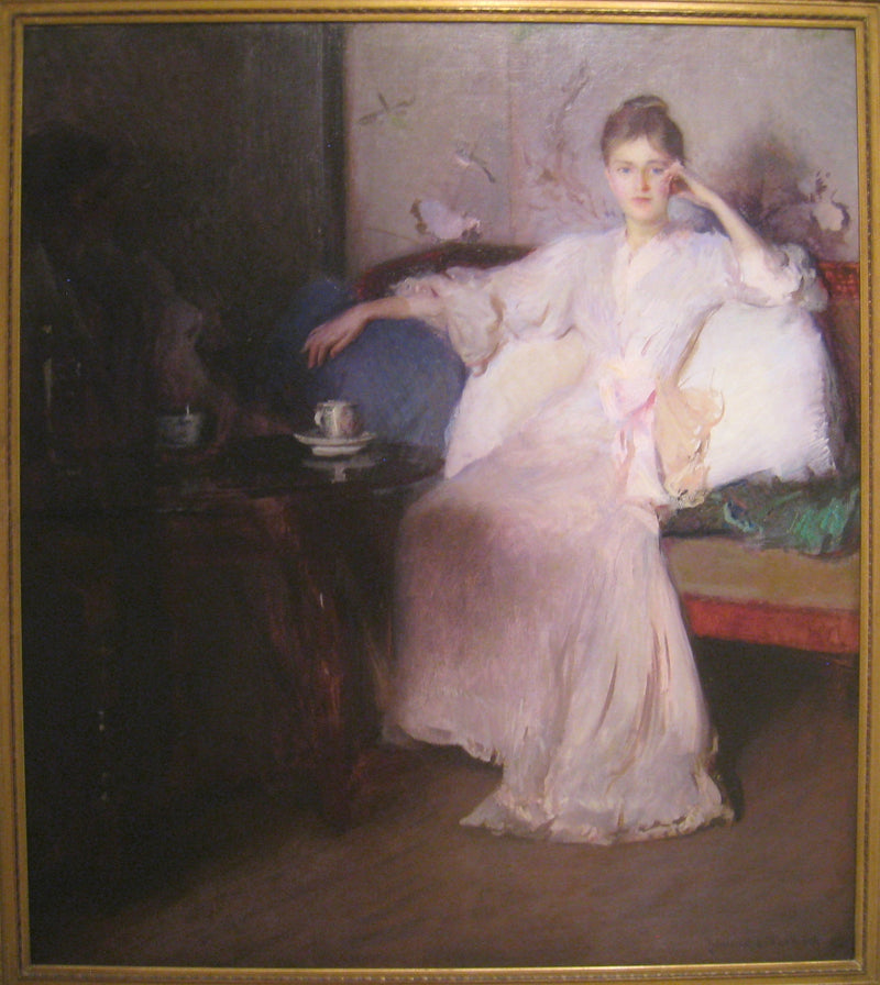 Arreglo en rosa y gris (Té de la tarde) - Edmund Charles Tarbell