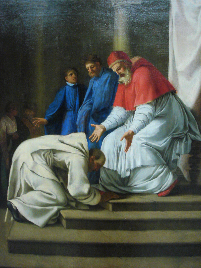 Llegada de San Bruno a Roma - Eustache Le Sueur