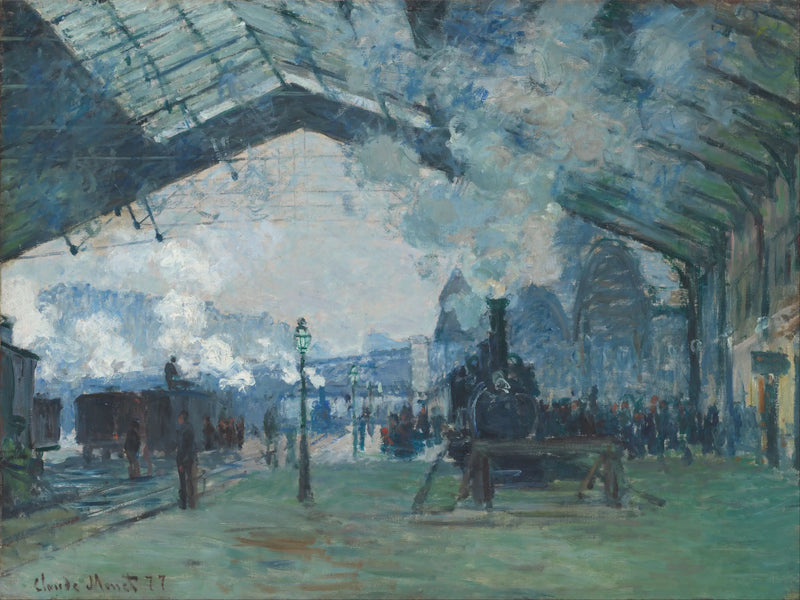 Llegada del tren de Normandía, estación Saint-Lazare - Claude Monet