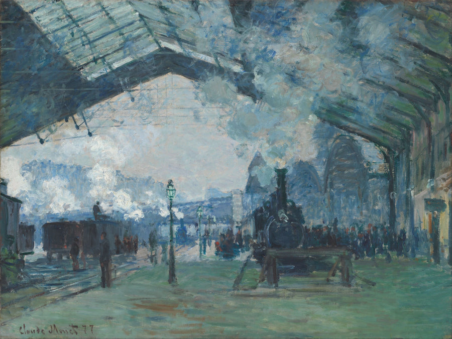 Llegada del tren de Normandía, estación Saint-Lazare W440 - Claude Monet