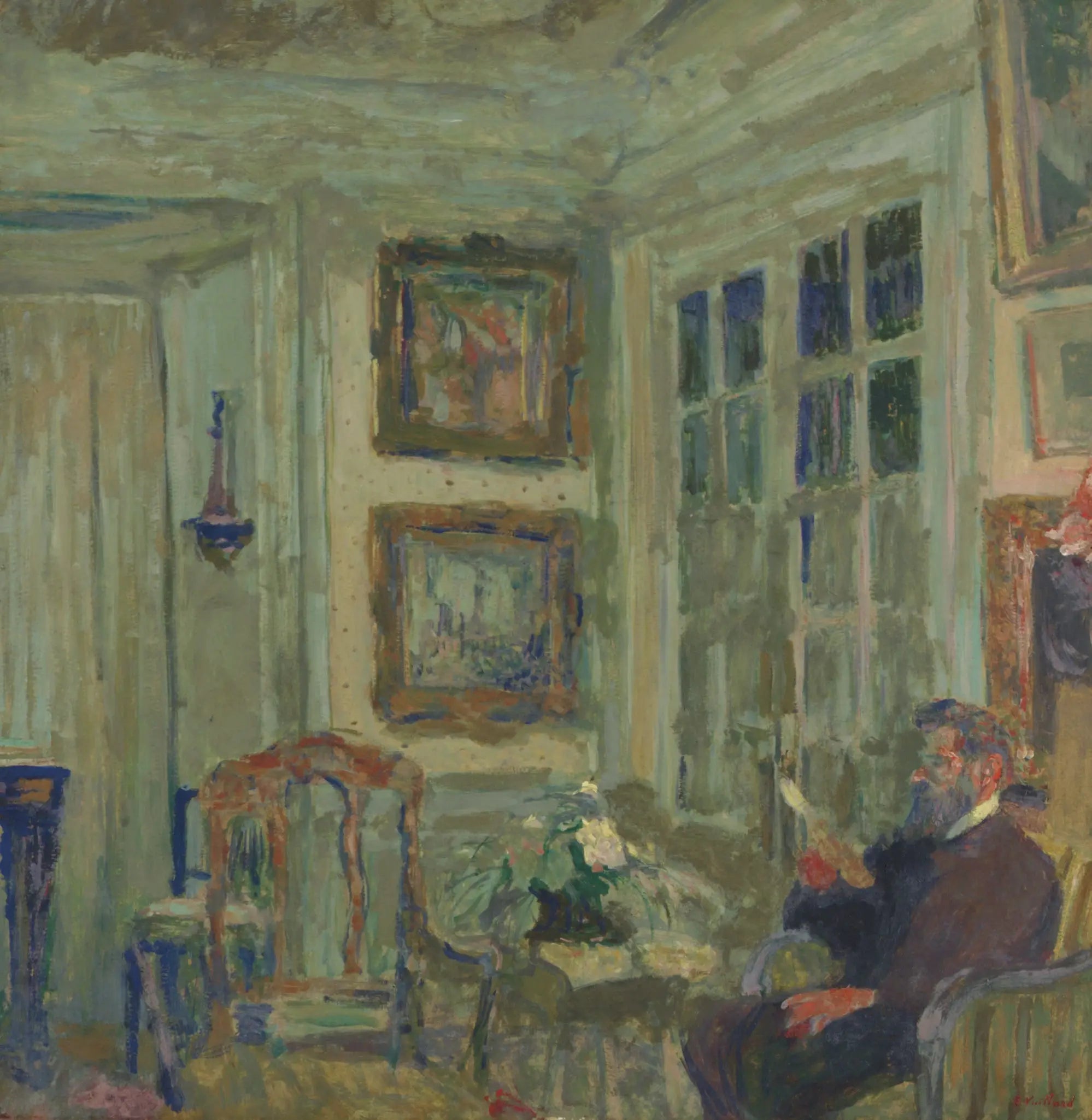 Arthur Fontaine lisant - Édouard Vuillard - Alpha Reproduction
