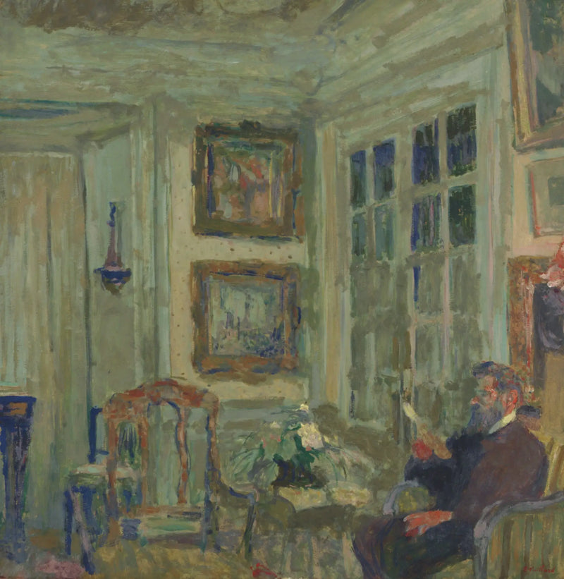 Arthur Fontaine leyendo - Édouard Vuillard