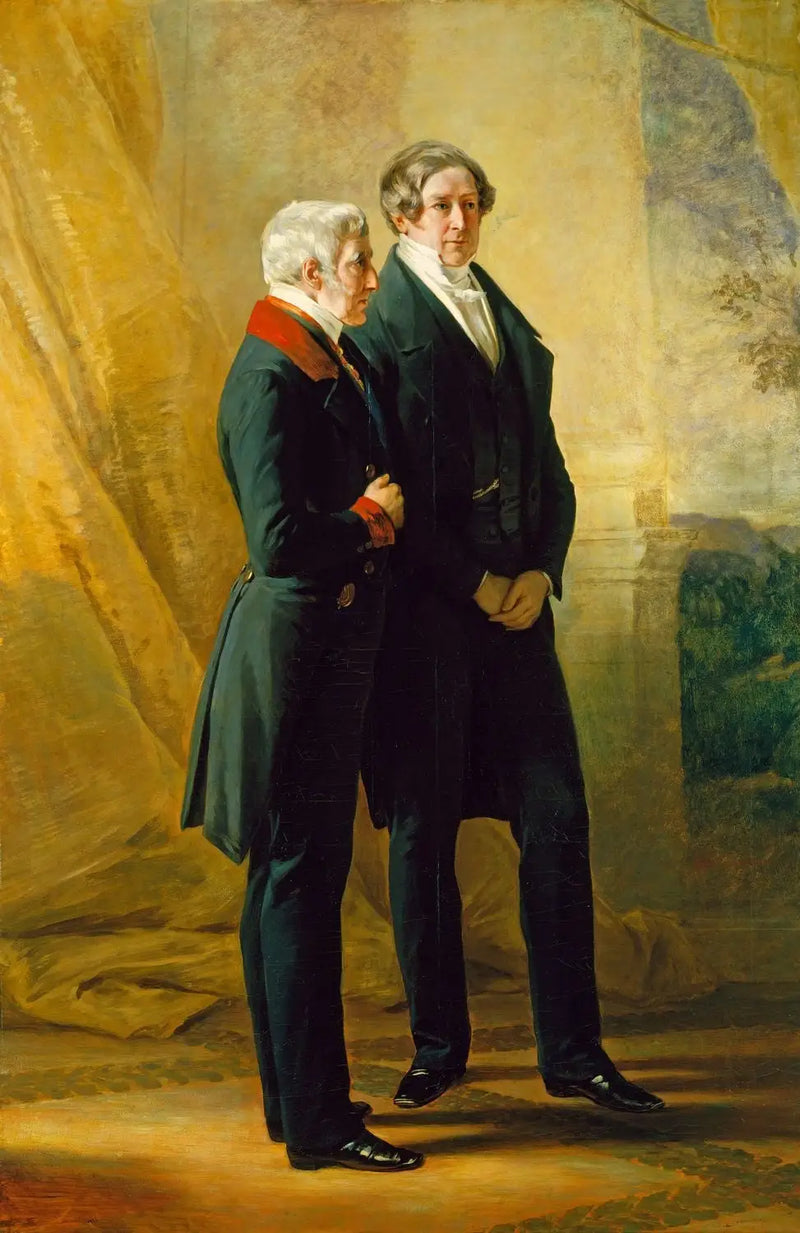 Arthur Wellesley, 1er duque de Wellington, con Sir Robert Peel - Franz Xaver Winterhalter