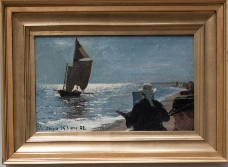 Artistas en la playa sur de Skagen - Peder Severin Krøyer