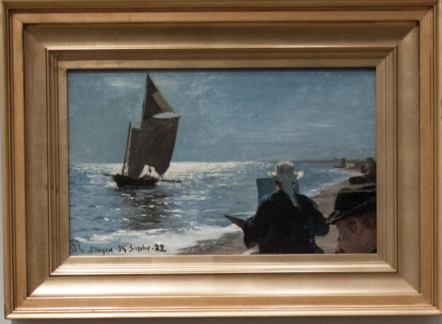 Artistas en la playa sur de Skagen - Peder Severin Krøyer