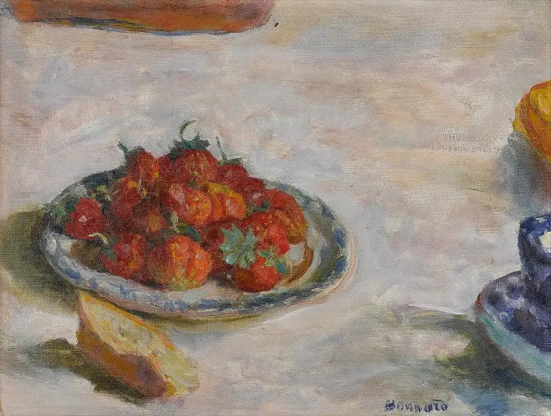Plato de fresas - Pierre Bonnard
