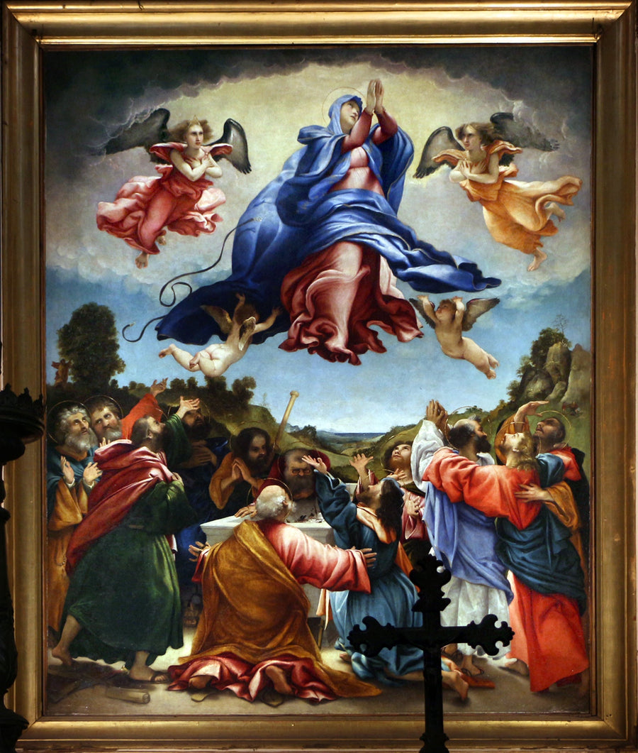 Asunción de la Virgen (Lotto Celana) - Lorenzo Lotto