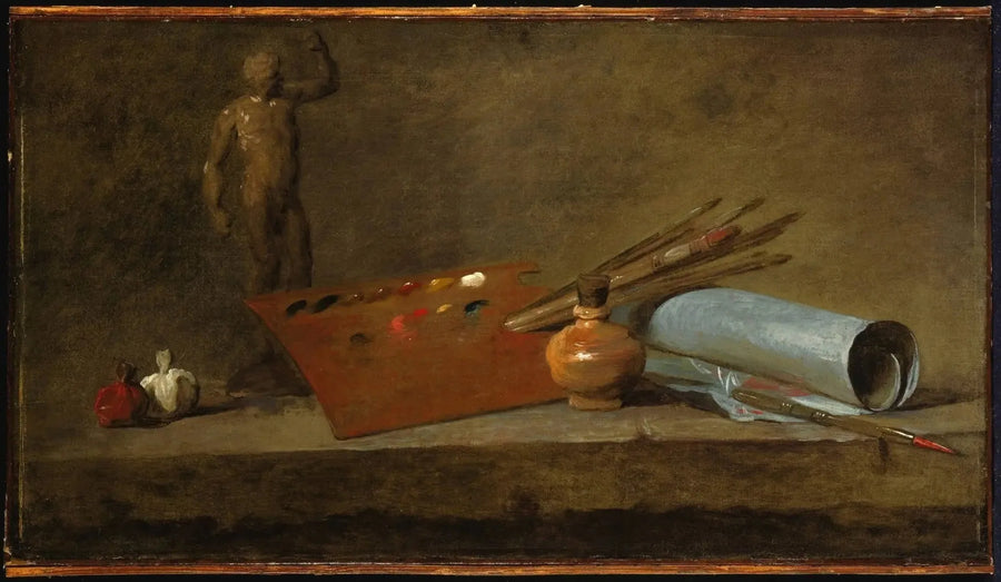 Atributos del pintor - Jean Simeón Chardin